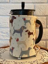 REVISIBLE ~ Dog Lovers Labrador & Hounds Cafetiere Cosy Jacket ~ Regalo ideale usato  Spedire a Italy