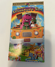 Barney - Barneys Adventure Bus (VHS, 1997) Cantando Divertido Filme Dinossauro Roxo comprar usado  Enviando para Brazil