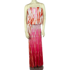 Vestido Sydney Feminino Young Fabulous & Broke Rosa Branco Tie Dye Sem Alças XS comprar usado  Enviando para Brazil