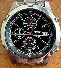 Relógio masculino Seiko cronógrafo 4T57-00B0 quartzo aço inoxidável comprar usado  Enviando para Brazil