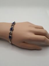 Silbernes armband blaue gebraucht kaufen  Seebad Heringsdorf