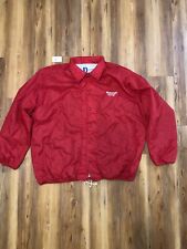 Chaqueta rompevientos vintage de carreras de motocicletas talla 2XL roja hecha en EE. UU. leer, usado segunda mano  Embacar hacia Mexico