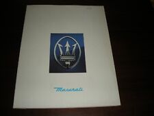 Maserati press kit usato  Cremella