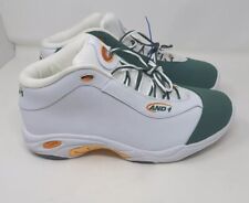 AND1 Tai Chi LX Mid Basketball Shoes Men's Size 13 White Green Copper for sale  Shipping to South Africa