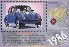 "Volkswagen VW BEETLE 1986 blue jeans ""Fusca Beetle"" sello de coche (Liberia 2000) segunda mano  Embacar hacia Argentina