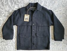 Filson Double Mackinaw Cruiser XS Charcoal Wool Jacket Cape 83 USA for sale  Holly