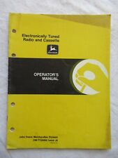 Radio electrónica y casete John Deere manual del operador original 1986 segunda mano  Embacar hacia Argentina
