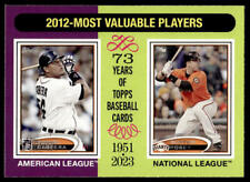 2024 Topps Heritage Buster Posey & Miguel Cabrera #199 MVP Giants Tigers for sale  Shipping to South Africa