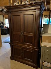 Oak TV Cabinet Armoire By Hooker Furniture - Holds Up To 48” TV for sale  Shipping to South Africa