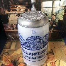 Bierkrug maßkrug zinndeckel gebraucht kaufen  München