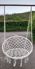 Comfort Hanging Hammock Rope Swing Chair Macramé Soft Outdoor Indoor Garden Seat for sale  Shipping to South Africa