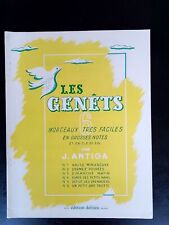 PARTITION - JEAN ANTIGA - LES GENETS - Morceaux tres faciles en grosses notes comprar usado  Enviando para Brazil