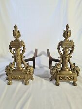 Antique brass andirons for sale  Pittsburgh