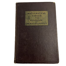 Tablas matemáticas vintage 1941 del Manual de química y física Hodgman segunda mano  Embacar hacia Argentina