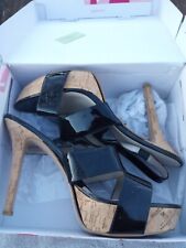 Zapatos de tacón alto de cuero negro patentado talla 11 M Nine West para mujer segunda mano  Embacar hacia Argentina