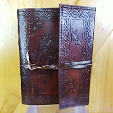 Diário de caderno diário de couro em relevo dragão feito à mão feito à mão por Trinity Crafts comprar usado  Enviando para Brazil