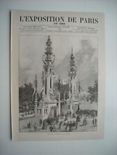 1889 engraving. paris. d'occasion  Expédié en Belgium