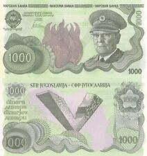 Yugoslavia 1000 dinara 1980 UNC, sin emitir (copia) verde TITO segunda mano  Embacar hacia Argentina