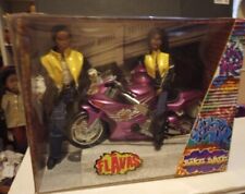 Muñecas afroamericanas Barbie Flavas Tre Kiyani Bicicleta Fecha 2003 Motocicleta Mattel segunda mano  Embacar hacia Argentina