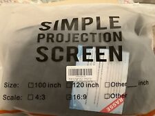 Simple projection screen for sale  LONDONDERRY