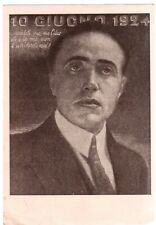 Giacomo matteotti cartolina usato  Villafranca In Lunigiana