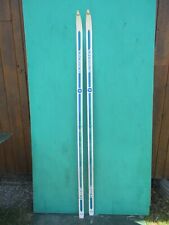 NICE OLD VINTAGE 80" Snow Skis Have WHITE BLUE GREEN Finish GREAT DECORATION for sale  Shipping to South Africa