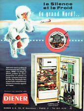 Occasion, Publicité Advertising 028  1959   Diener  réfrigérateur compresseur oil d'occasion  Tinténiac