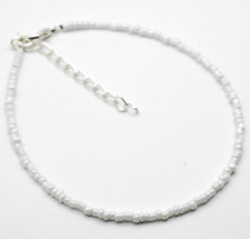 White opaque anklet for sale  LOUGHBOROUGH