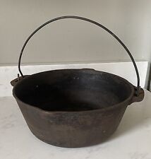 Antique Vintage 12” Large Cast Iron Dutch Oven Cauldron Pot Roaster With Handle for sale  Shipping to South Africa