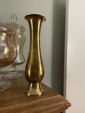 Vintage Brass Bud Vase, Made in India 7.5” X 2”, used for sale  Shipping to South Africa