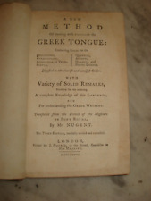 A New Method of learning with facility the Greek Tongue.CLAUDE LANCELOT.1777 H/B segunda mano  Embacar hacia Mexico