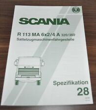1989 Scania R113 M 320 360 Especificação 28 Caminhão Folheto Prospekt DE, usado comprar usado  Enviando para Brazil