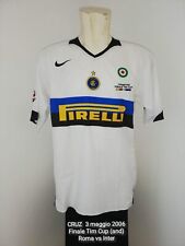 CRUZ Inter finale TIM CUP ROMA preparata maglia 2010 shirt match worn Issued UCL usato  Gela