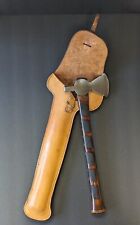 VTG Custom Tomahawk 16-5/8" by D.F. Johnson 1983 with Handmade Leather Scabbard for sale  Shipping to South Africa