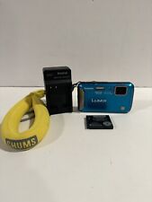 Cámara digital impermeable Panasonic Lumix DMC-TS20 16,1 MP AZUL con cargador, usado segunda mano  Embacar hacia Argentina