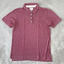 Camisa polo masculina designer Billy Reid grande urze vermelha manga curta nova sem etiquetas $98, usado comprar usado  Enviando para Brazil
