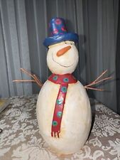 Rustic snowman resin for sale  Garden Grove