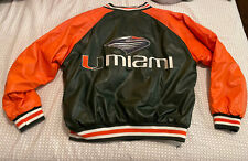 Used, Steve & Barry's University of Miami Hurricanes Varsity Letterman's Jacket -Med for sale  Miami