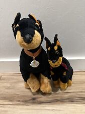 Pacote de pelúcia para cachorros Doberman Pinscher 14” 11” filhote preto animais de pelúcia comprar usado  Enviando para Brazil