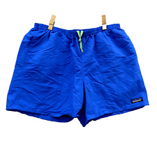 Patagonia Shorts Sz Large Blue Performance Running Nylon Lined Drawstring Men's, used for sale  Shipping to South Africa