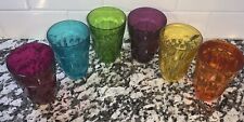 colorful drink glasses 8 for sale  San Angelo