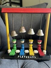 Piano xilófono musical colorido raro campana de madera vintage década de 1960 Playskool campana segunda mano  Embacar hacia Argentina