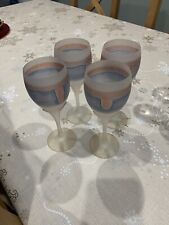 Frosted wine glasses for sale  HARROGATE