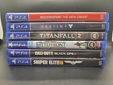Lote de jogos PS4 Call Of Duty Sniper Elite Titanfall Wolfenstein Battlefront  comprar usado  Enviando para Brazil
