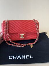 Chanel red leather for sale  EPPING