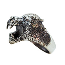 Anel de prata esterlina 925 11,69 Gm anel de tigre animal zodíaco para homens e meninos, usado comprar usado  Enviando para Brazil