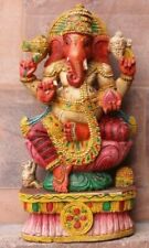 Rustic wooden ganesh for sale  Shipping to Ireland