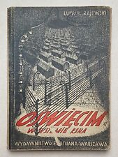 OŚWIĘCIM W SYSTEMIE RSHA Auschwitz Holokaust Rajewski 1946 na sprzedaż  PL