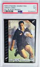 1995 Dynamic Marketing All Blacks #21 Jonah Lomu Rookie Card RC PSA 7 NM GOAT for sale  Shipping to South Africa