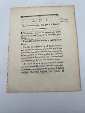 Loi septembre 1792 d'occasion  Montpellier-